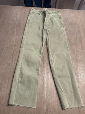 Zara Sage Green Jeans